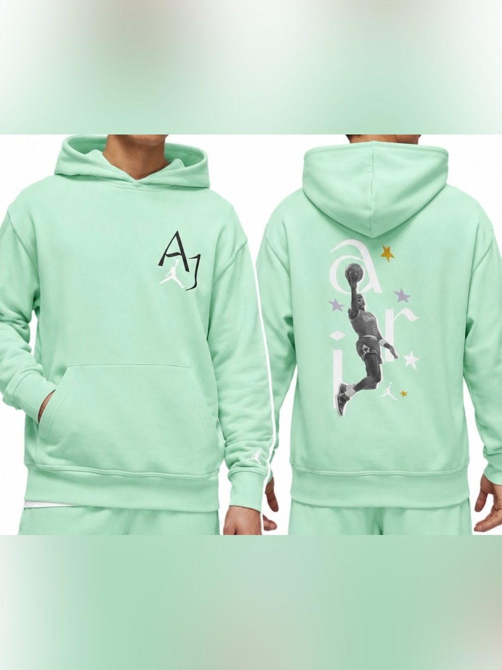 Nike Air Jordan Sport DNA hoodie sweatshirt men’s 2XL mint green